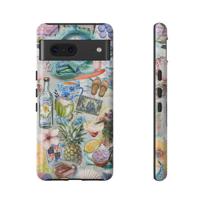 Impact Resistant, Travel Coquette Collage, Cute Phone Cases for Samsung S24, S23, S22, S21, IPhone 15 pro Iphone 14 pro Iphone 13 IPhone 12 Iphone 11