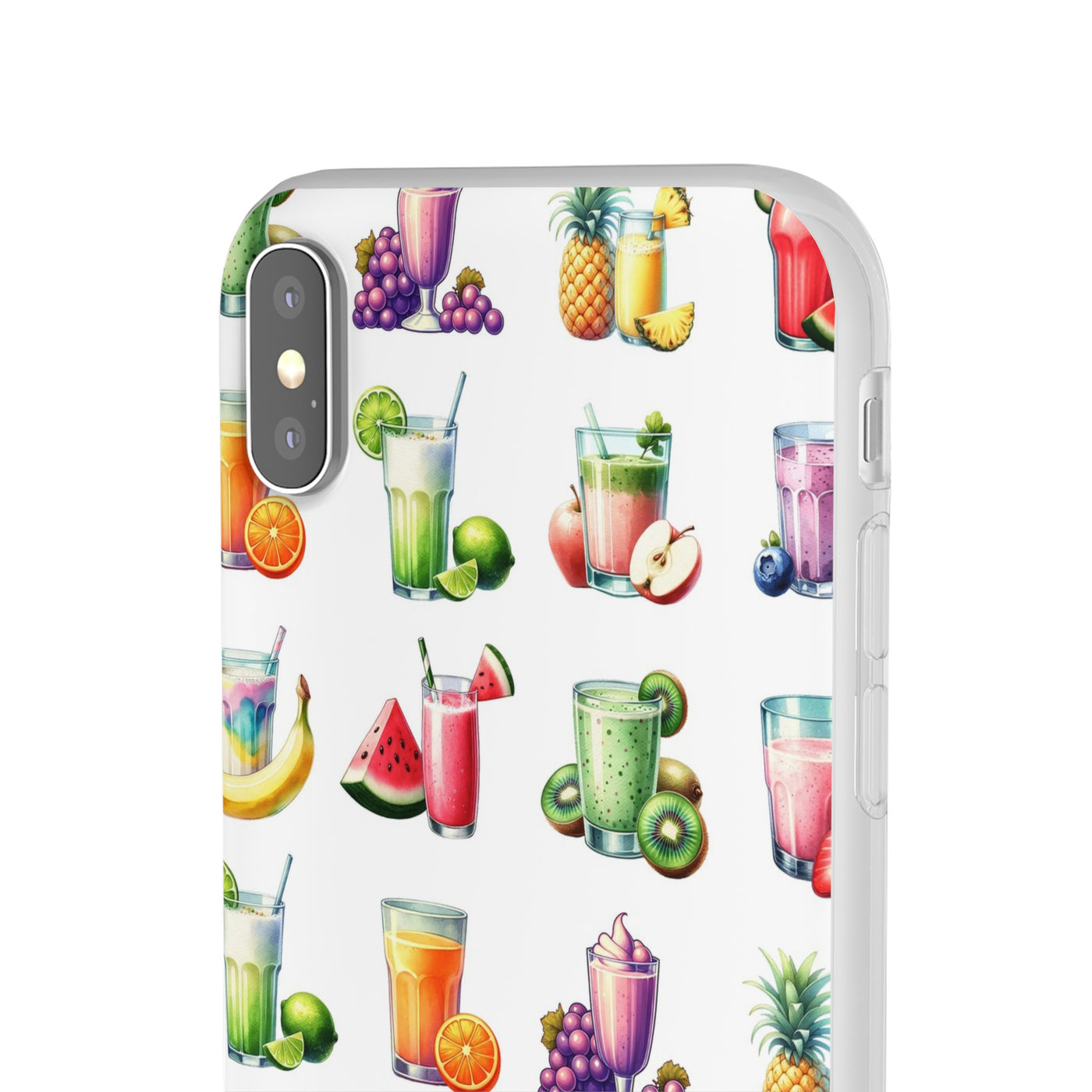 Cute Flexi Phone Cases, For Iphones and Samsung Galaxy Phones, Tropical Summer Fruit Cocktails, Galaxy S23 Phone Case, Samsung S22 Case, Samsung S21, Iphone 15, Iphone 14, Iphone 13