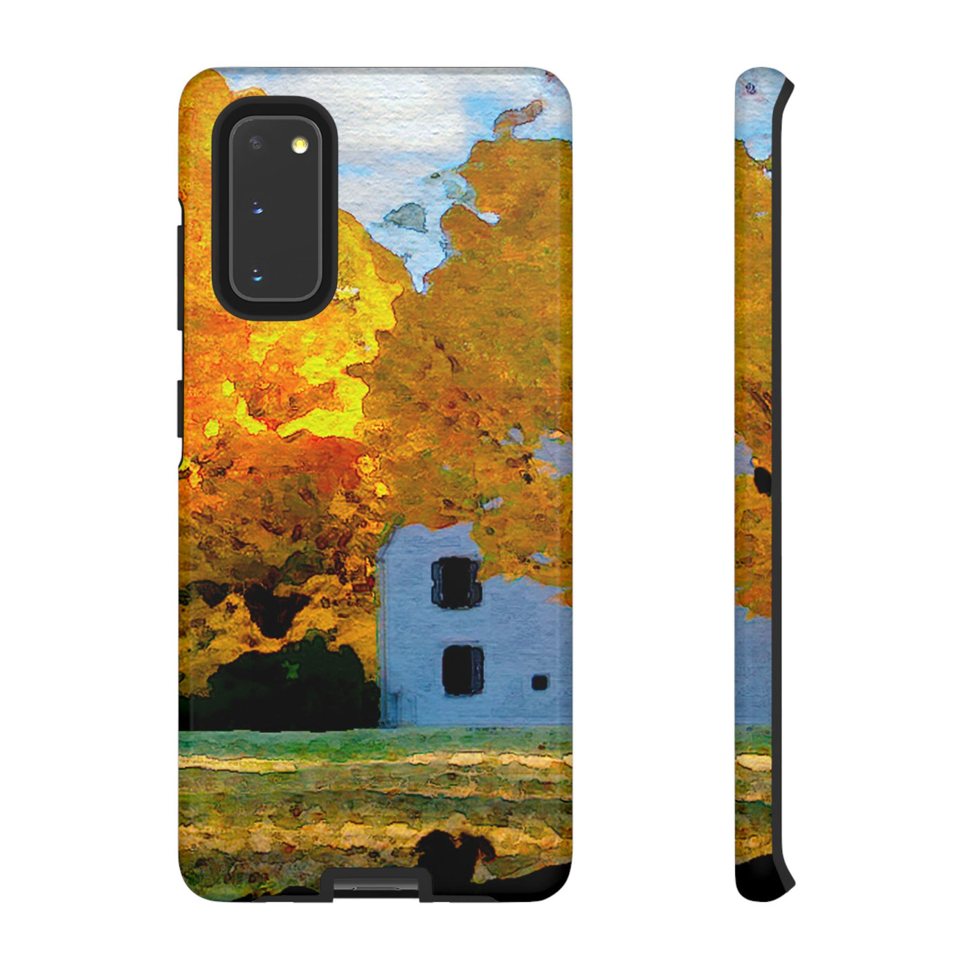 Impact Resistant, Fall Leaves Watercolor, Cute Phone Cases for Samsung S24, S23, S22, S21, IPhone 15 pro Iphone 14 pro Iphone 13 IPhone 12 Iphone 11