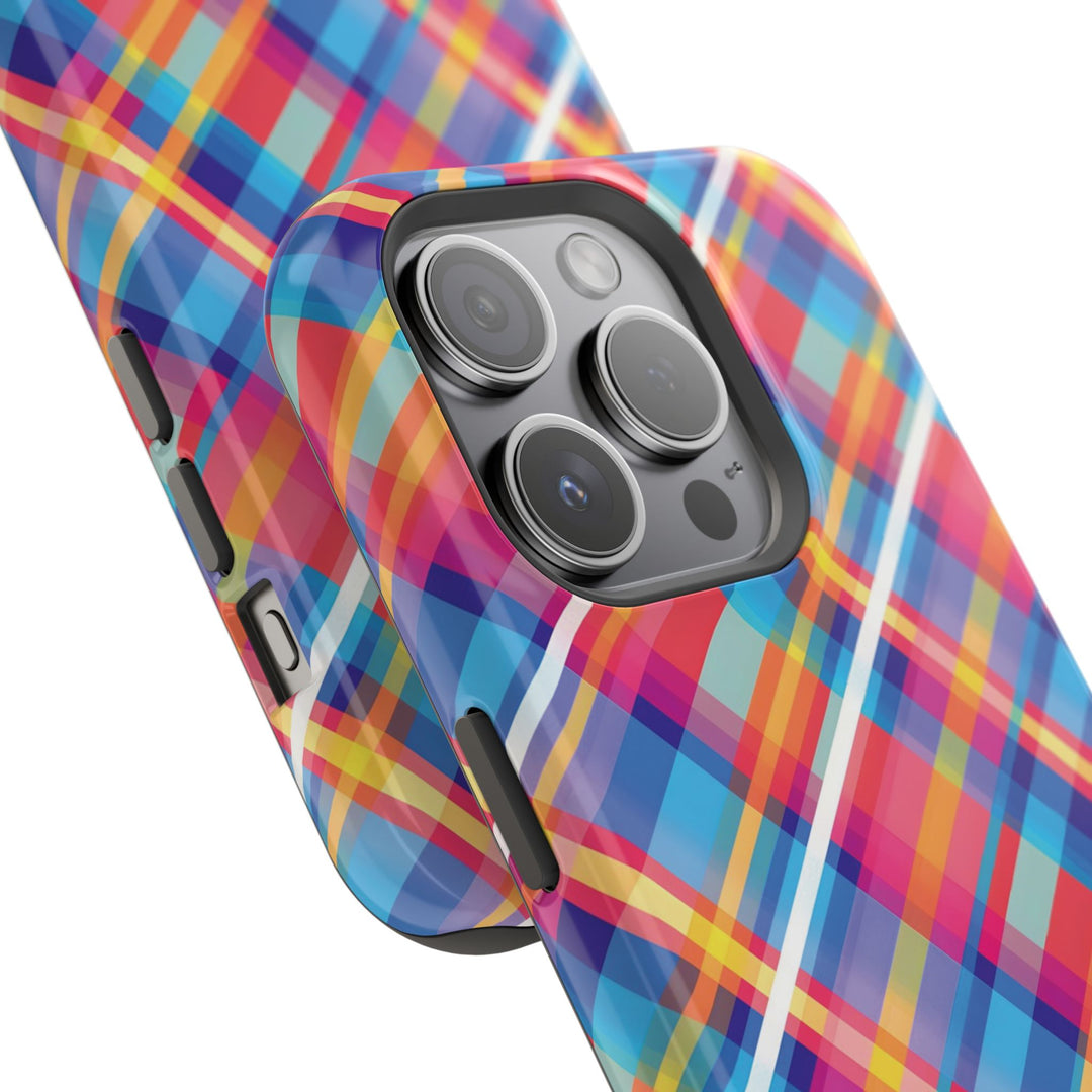 Checkered Plaid Magsafe Gift for Her Cute Phone Case for Iphone, | iPhone 16 | iPhone 15 Pro Max, Iphone 14 Pro Max, 13 12 11 10 9 8 7 - Studio40ParkLane