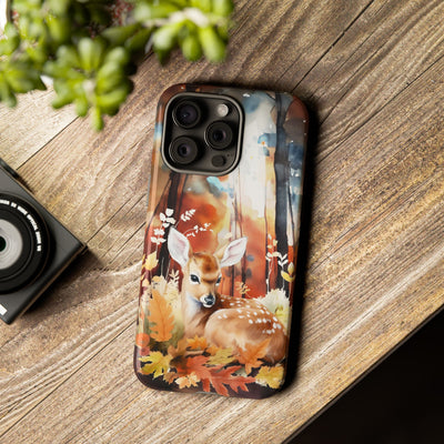 Autumn Fall Deer Forest Gift for Her Cute Phone Case for, Samsung Galaxy S24, S23, S22, S21, IPhone 16 Case | Iphone 15, Iphone 14, IPhone 13 Case