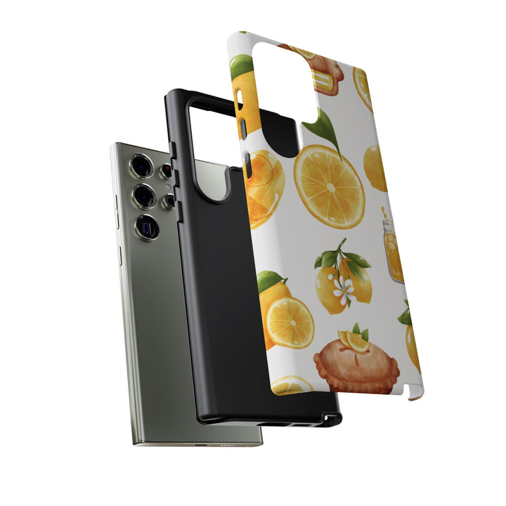 Impact Resistant, Lemon Fruit Pie, Cute Phone Cases for Samsung S24, S23, S22, S21, IPhone 15 pro Iphone 14 pro Iphone 13 IPhone 12 Iphone 11 - Studio40ParkLane