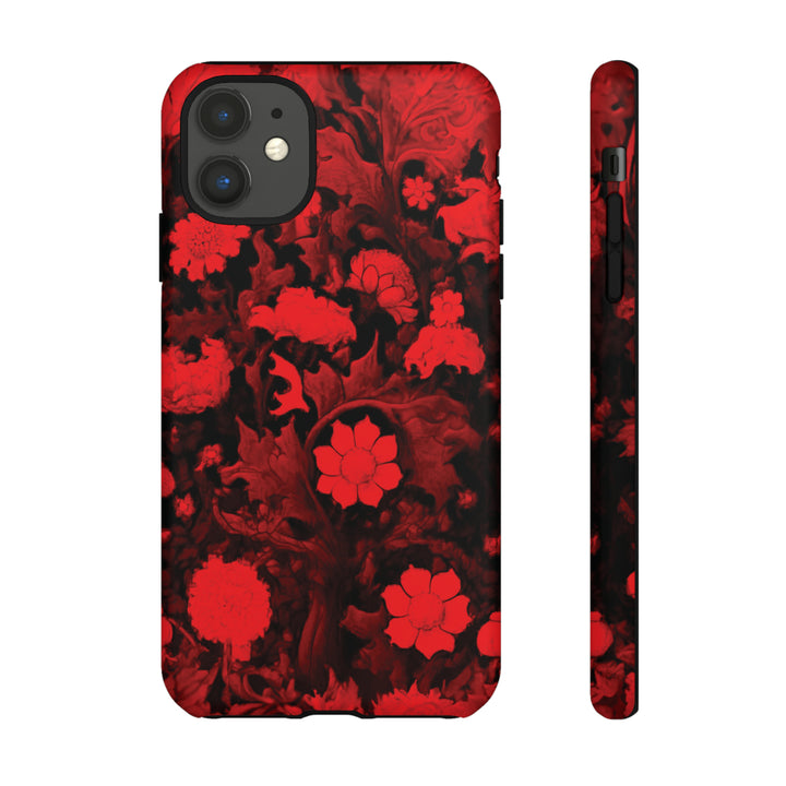 Cool Phone Case | Red Flowers, For iPhone 15 Case | iPhone 15 Pro Case, Iphone 14 Case, Iphone 14 Pro Max Case, Protective Iphone Case - Studio40ParkLane