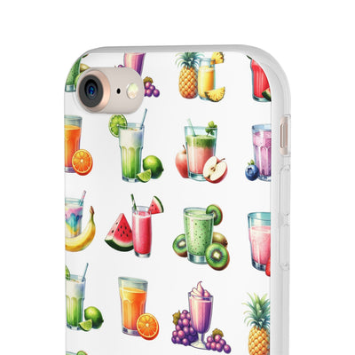 Cute Flexi Phone Cases, For Iphones and Samsung Galaxy Phones, Tropical Summer Fruit Cocktails, Galaxy S23 Phone Case, Samsung S22 Case, Samsung S21, Iphone 15, Iphone 14, Iphone 13