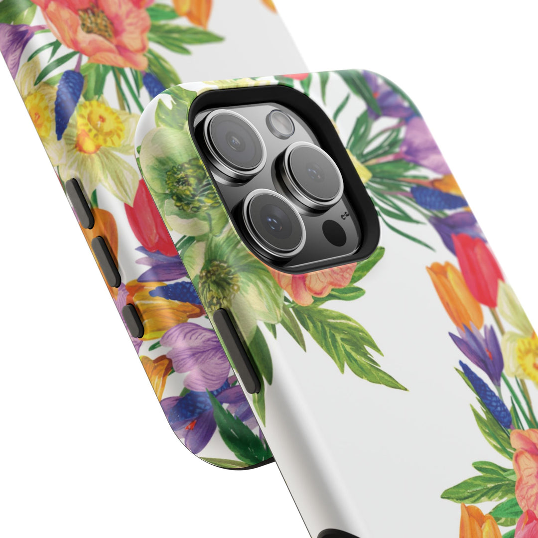 Spring Flowers Magsafe Cute Phone Case for Iphone Gift for Her, iPhone 16 Case iPhone 15 Pro Max Case, Iphone 14, Iphone 14 Pro Max, 13, 12 - Studio40ParkLane