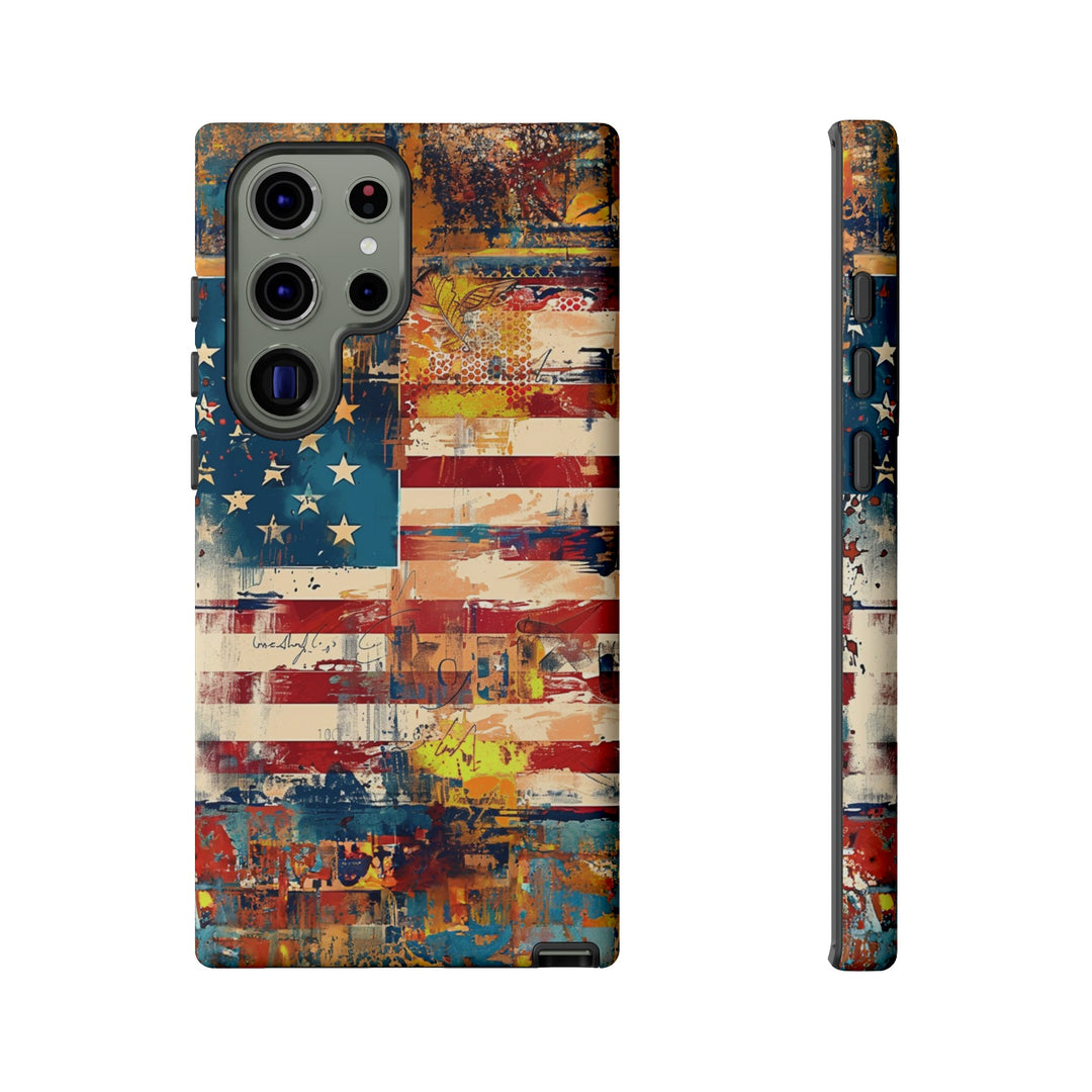 Impact Resistant, American Flag, Cute Phone Cases for Samsung S24, S23, S22, S21, IPhone 15 pro Iphone 14 pro Iphone 13 IPhone 12 Iphone 11 - Studio40ParkLane