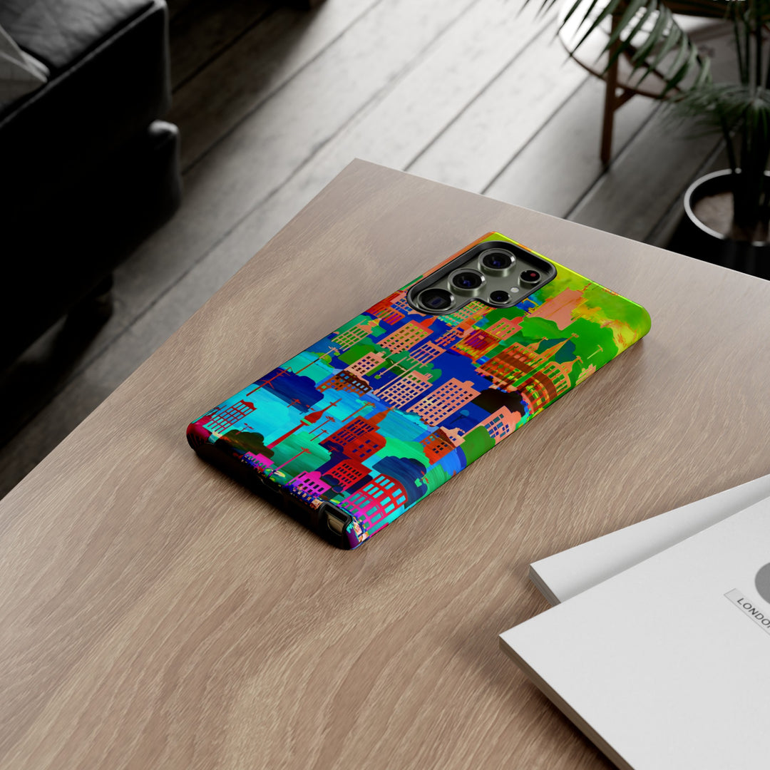 Cute Samsung Case | Cool Iphone Case | Summer City Skyline, Samsung S24, S23, S22, S21, IPhone 15 Case | Iphone 14 Case, Iphone 13 Case - Studio40ParkLane