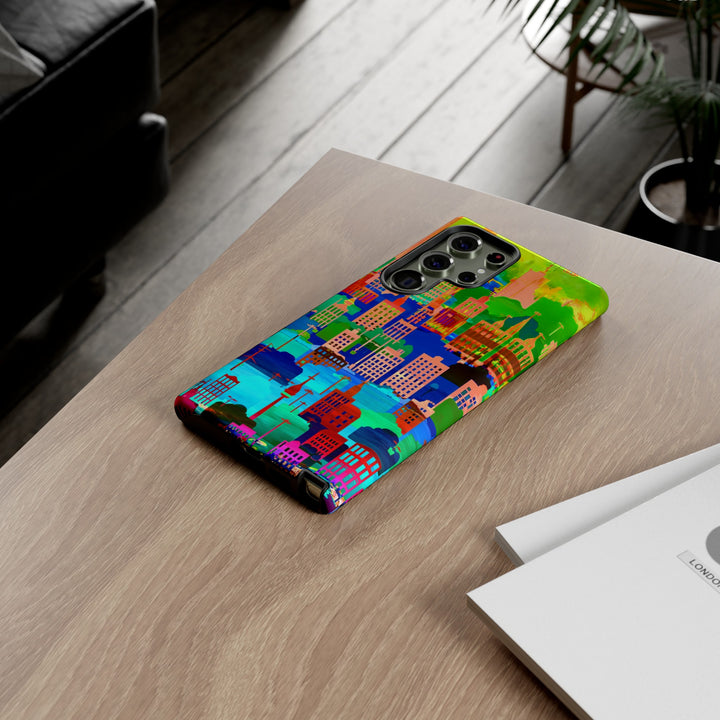 Cute Samsung Case | Cool Iphone Case | Summer City Skyline, Samsung S24, S23, S22, S21, IPhone 15 Case | Iphone 14 Case, Iphone 13 Case - Studio40ParkLane
