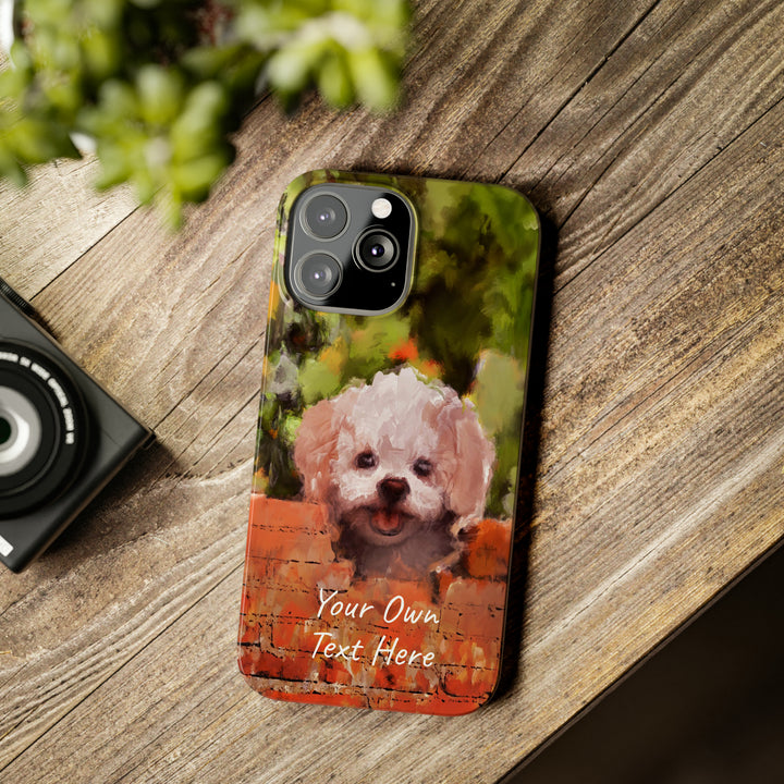 Slim Personalized Cute iPhone Cases - | iPhone 15 Case | iPhone 15 Pro Max Case, Iphone 14 Case, Iphone 14 Pro Max, Iphone 13, Bichon Frise Dog - Studio40ParkLane