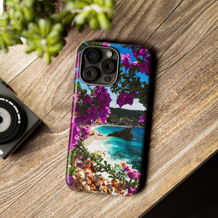 Impact Resistant, Bougainvillea Seaview, Cute Phone Cases for Samsung S24, S23, S22, S21, IPhone 15 pro Iphone 14 pro Iphone 13 IPhone 12 Iphone 11 - Studio40ParkLane