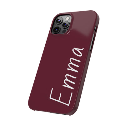 Personalized Initial Name Custom Slim Phone Cases for Iphone 16 Pro Max | iPhone 15 Case | iPhone 15 Pro Max Case, Iphone 14, 13, 12, 11, 10, 8, 7 - Studio40ParkLane