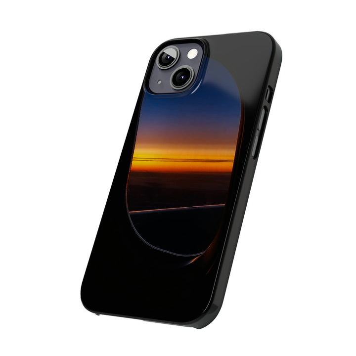 Slim Cute Phone Cases for Iphone - | iPhone 15 Case | iPhone 15 Pro Max Case, Iphone 14 Case, Iphone 14 Pro Max, Iphone 13, Airplane Window Sunset - Studio40ParkLane