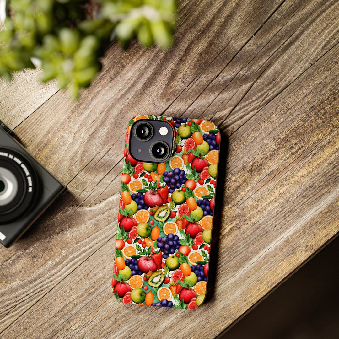 Slim Cute Phone Cases for Iphone | iPhone 15 Case | iPhone 15 Pro Max Case, Iphone 14, Iphone 14 Pro Max, Iphone 13, Summer Fruit Mix Selection - Studio40ParkLane