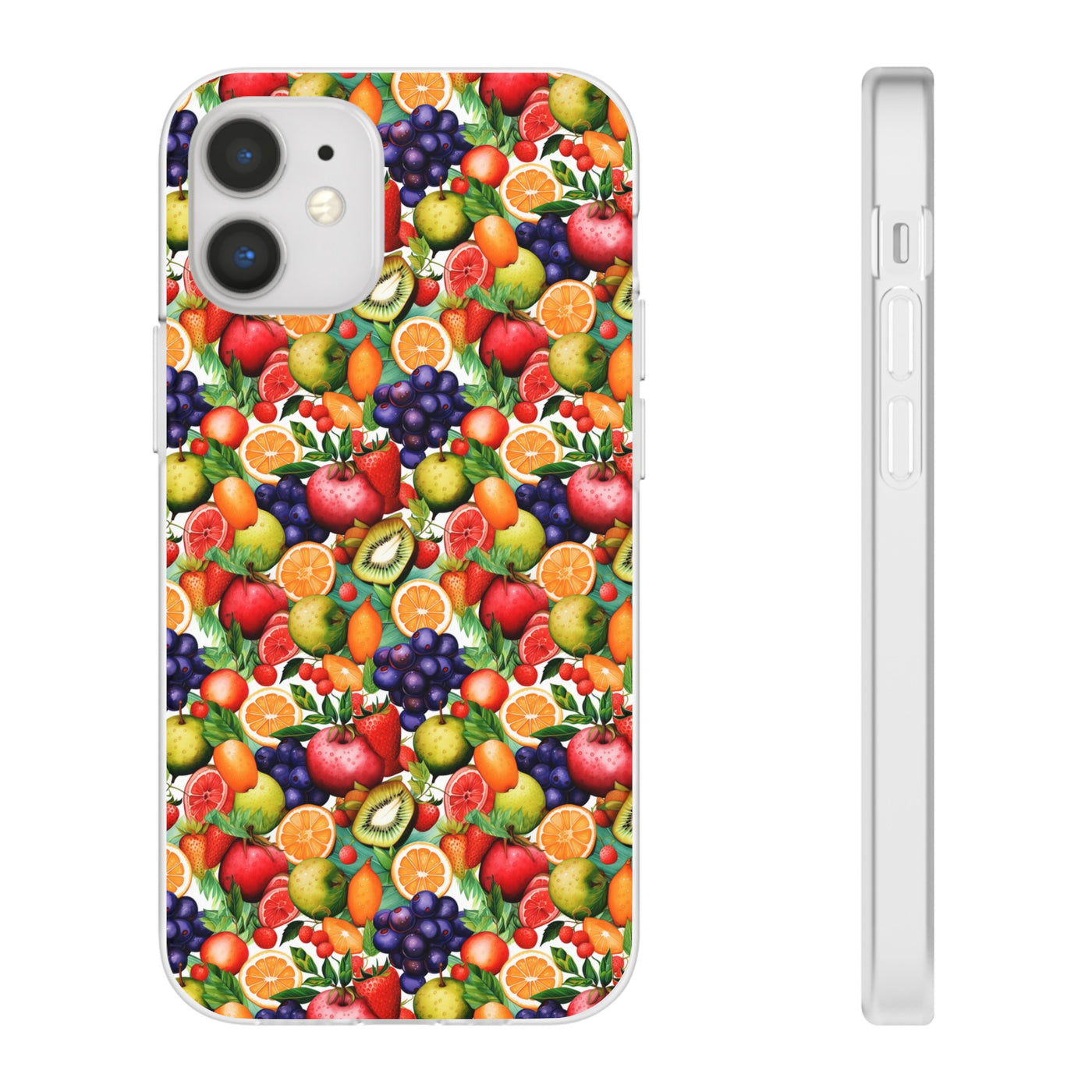 Cute Flexi Phone Cases, Summer Fruit Mix, Compatible with Samsung Galaxy S23, Samsung S22, Samsung S21, Samsung S20, Galaxy S20 Ultra