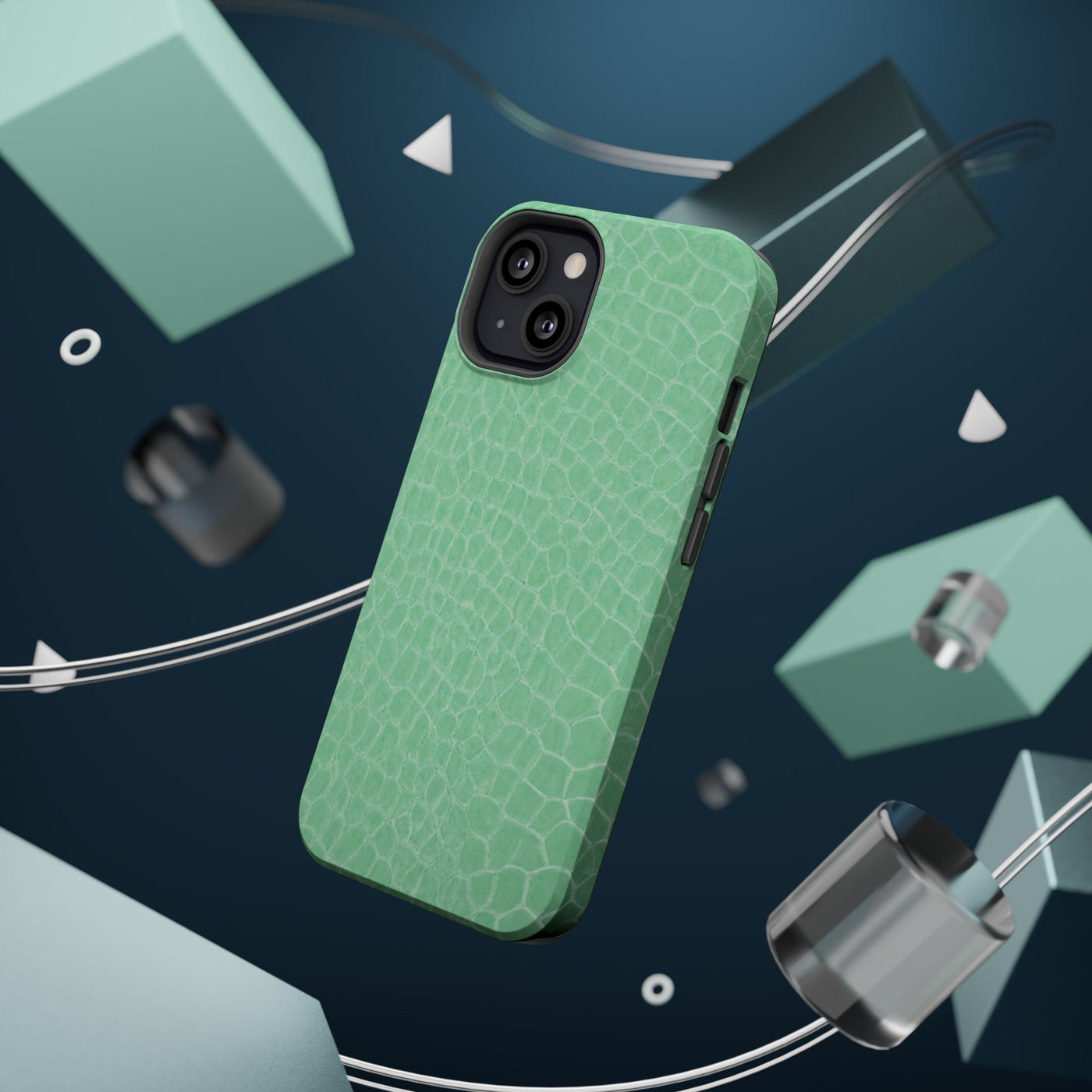 Non Leather Mint Color Pattern Magsafe Cute Phone Case for Iphone Gift for Her, | iPhone 15 Case | iPhone 15 Pro Max Case, Iphone 14, Iphone 14 Pro Max, Iphone 13, Iphone 16 - Studio40ParkLane