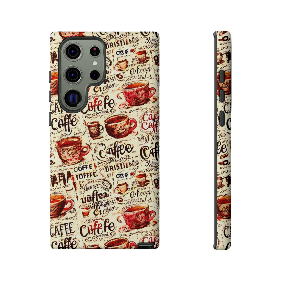 Cute Samsung Phone Case | Aesthetic Samsung Phone Case | Galaxy S23, S22, S21, S20 | Paris Coffee Cup, Protective Phone Case - Studio40ParkLane