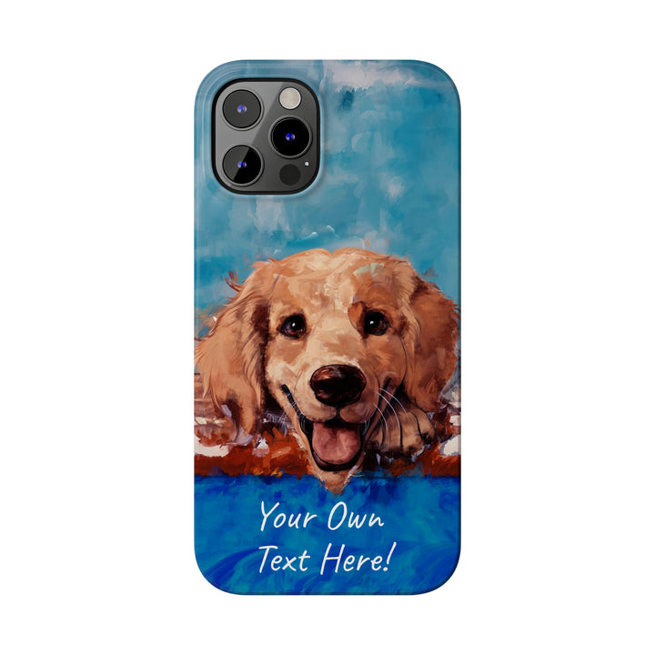 Slim Personalized Cute iPhone Cases - | iPhone 15 Case | iPhone 15 Pro Max Case, Iphone 14 Case, Iphone 14 Pro Max, Iphone 13, Golden Retriever Dog - Studio40ParkLane