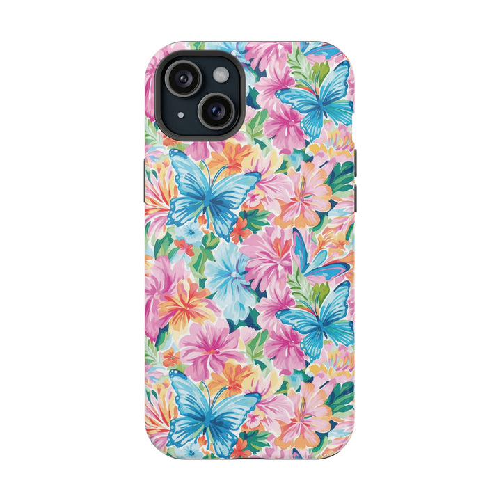 Butterflies Flowers Magsafe Cute Phone Case for Iphone Gift for Her, iPhone 16 Case iPhone 15 Pro Max Case, Iphone 14, Iphone 14 Pro Max, 13, 12 - Studio40ParkLane