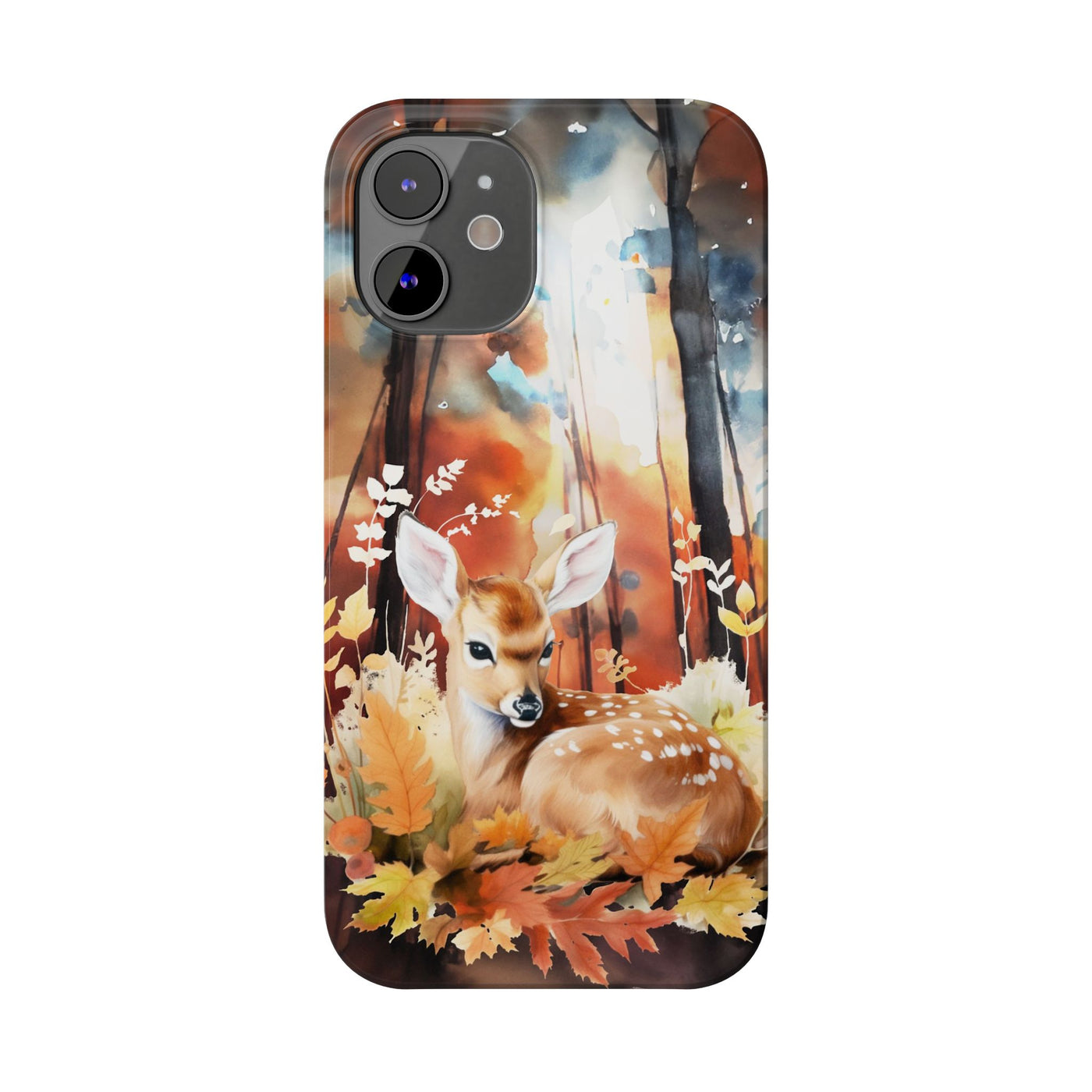 Slim Fall Autumn Forest Deer Gift for Her Cute Phone Cases for Iphone 16 | iPhone 15 Case | iPhone 15 Pro Max Case, Iphone 14, Iphone 14 Pro Max, Iphone 13, Slim