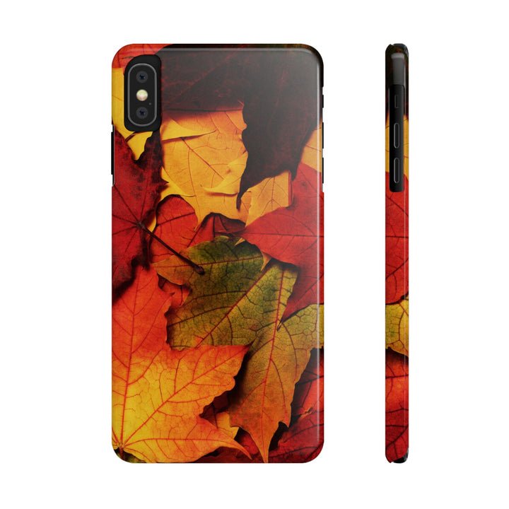 Slim Autumn Fall Leaves Gift Cute Phone Cases for Iphone 16 | iPhone 15 Case | iPhone 15 Pro Max Case, Iphone 14, Iphone 14 Pro Max, Iphone 13, Slim Mom Dad Gift - Studio40ParkLane