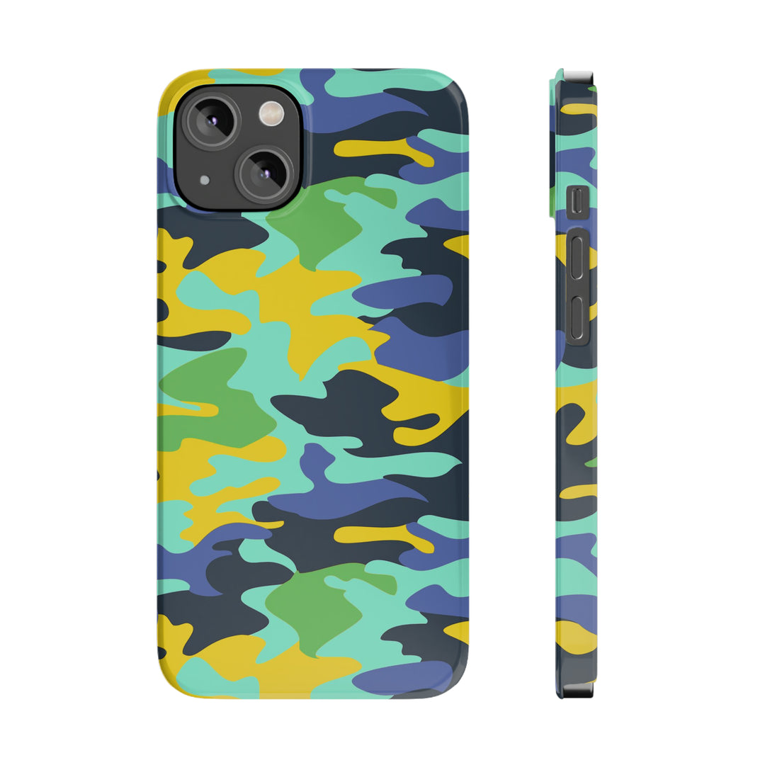 Slim Cute Phone Cases for Iphone - | iPhone 15 Case | iPhone 15 Pro Max Case, Iphone 14 Case, Iphone 14 Pro Max, Iphone 13, Late Spring Camouflage - Studio40ParkLane