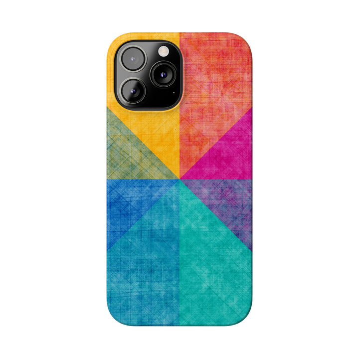 Slim Cute Phone Cases for Iphone | iPhone 15 Case | iPhone 15 Pro Max Case, Iphone 14, Iphone 14 Pro Max, Iphone 13, Abstract Colored Shapes - Studio40ParkLane