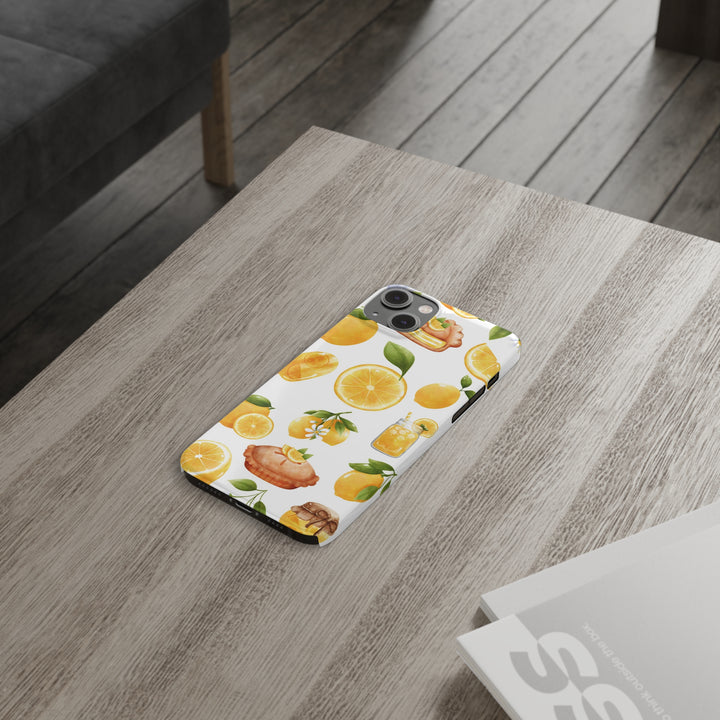 Slim Cute Phone Cases for Iphone - | iPhone 15 Case | iPhone 15 Pro Max Case, Iphone 14 Case, Iphone 14 Pro Max, Iphone 13, Summer Fruit Lemon - Studio40ParkLane