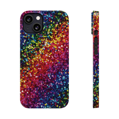 Slim Non-Glitter Muted Color Faux Play on Glitter Effect Gift for Her Cute Phone Cases for Iphone 16 Pro Max | iPhone 15 Case | iPhone 15 Pro Max Case, Iphone 14, Iphone 14 Pro Max, Iphone 13 12 11 8 7