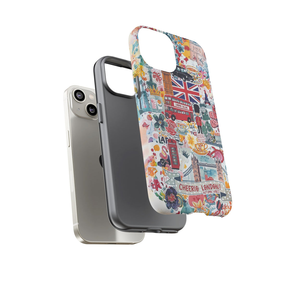 London England Coquette Collage Tough Premium Phone Case - For iPhone 17 Pro Max iPhone 16 Pro iPhone 15 Iphone 14 Plus 13 Pro 12 11 10 XR - Studio40ParkLane