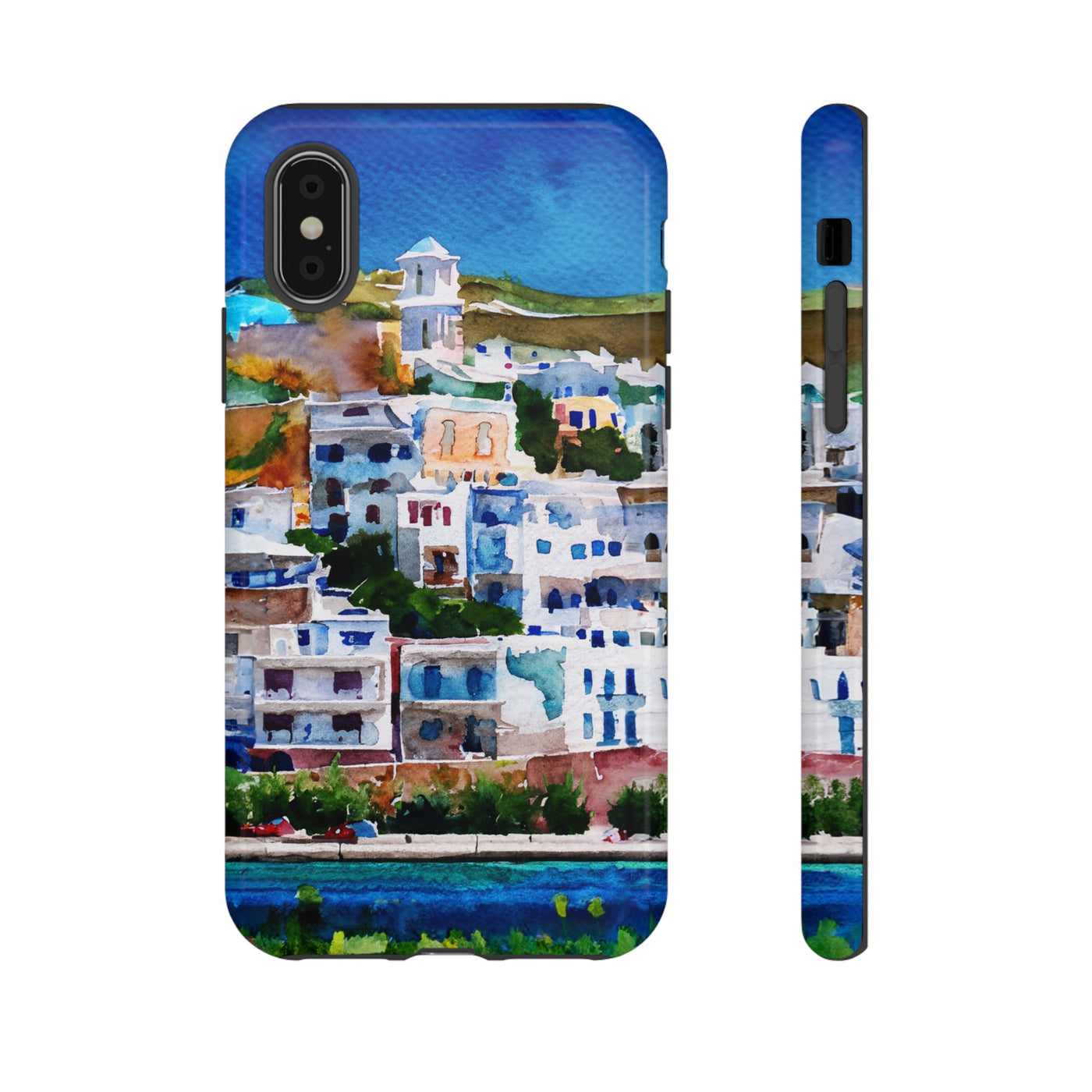 Impact Resistant, Greece House, Cute Phone Cases for Samsung S24, S23, S22, S21, IPhone 15 pro Iphone 14 pro Iphone 13 IPhone 12 Iphone 11