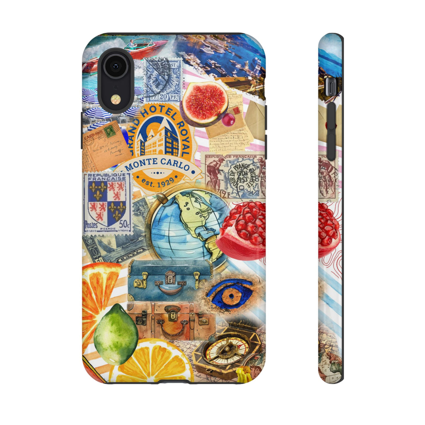 Cute European Summer Collage Phone Case, for IPhone 16 Case | Iphone 15, Iphone 14, IPhone 13 Case, 11 8 7, Samsung Galaxy S24, S23, S22, S21 Extra Protective