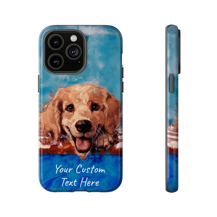 Personalize this Cute IPhone Case | Golden Retriever Dog iPhone Case, iPhone 15 Case | iPhone 15 Case, Iphone 14 Case, Iphone 14 Pro Max Case - Studio40ParkLane