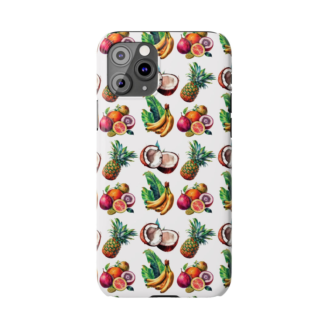 Slim Cute Phone Cases for Iphone - | iPhone 15 Case | iPhone 15 Pro Max Case, Iphone 14 Case, Iphone 14 Pro Max, Iphone 13, Tropical Summer Fruit - Studio40ParkLane