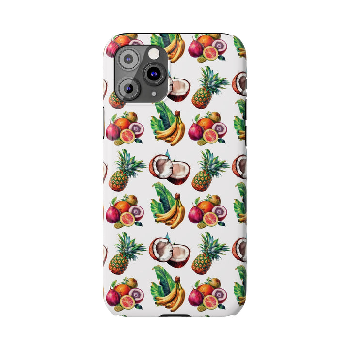 Slim Cute Phone Cases for Iphone - | iPhone 15 Case | iPhone 15 Pro Max Case, Iphone 14 Case, Iphone 14 Pro Max, Iphone 13, Tropical Summer Fruit - Studio40ParkLane