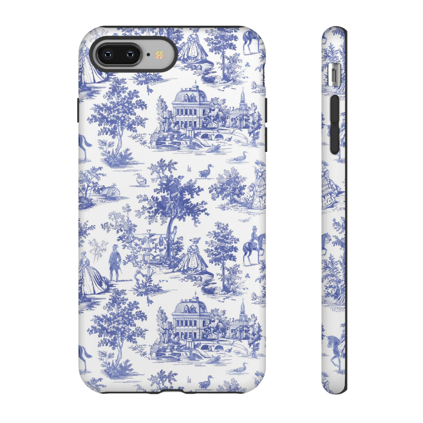 Premium Tough French Toile Gift for Her Cute Phone Cases for Samsung S25 S24, S23, S22, S21, Iphone, 16, 15, 14, 13 Pro Max Ultra - Studio40ParkLane