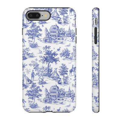 Premium Tough French Toile Gift for Her Cute Phone Cases for Samsung S25 S24, S23, S22, S21, Iphone, 16, 15, 14, 13 Pro Max Ultra - Studio40ParkLane