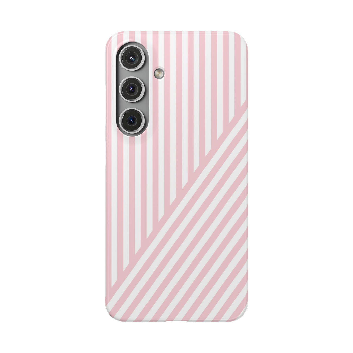 Aesthetic Sweet Pink Stripes Cute Phone Case Sleek Snap - For iPhone 17 Pro Max iPhone 16 Pro iPhone 15 Iphone 14 Plus 13 Pro 12 11 10 Gift