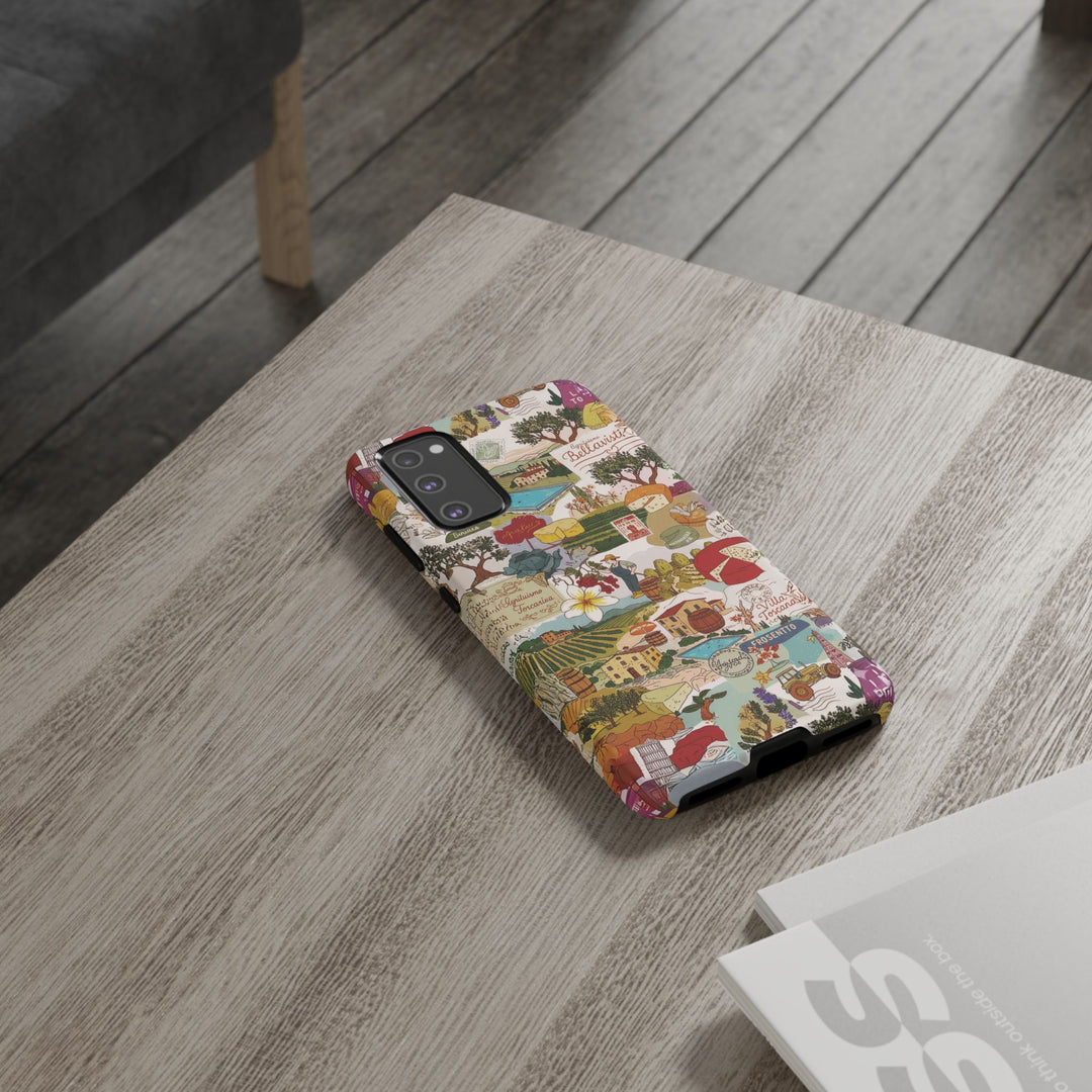 Italy Tuscany Coquette Collage Tough Premium Phone Case - For iPhone 17 Pro Max iPhone 16 Pro iPhone 15 Iphone 14 Plus 13 Pro 12 11 10 XR - Studio40ParkLane