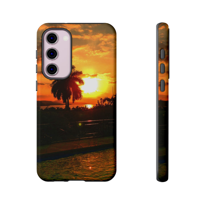 Cute Samsung Case | Cool Iphone Case | Summer Jamaica Pool Sunset, Samsung S24, S23, S22, S21, IPhone 15 Case | Iphone 14 Case, Iphone 13 Case - Studio40ParkLane