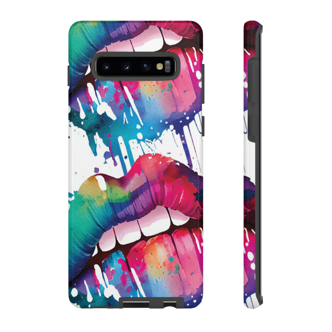 Cute Samsung Phone Case | Aesthetic Samsung Phone Case | Smile Lips Colorful | Galaxy S23, S22, S21, S20 | Luxury Double Layer | Cool - Studio40ParkLane