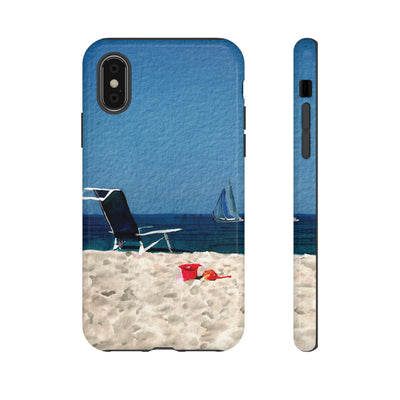 Cute Samsung Case | Cool Iphone Case | Summer Blue Beach Chair, Samsung S24, S23, S22, S21, IPhone 15 Case | Iphone 14 Case, Iphone 13 Case