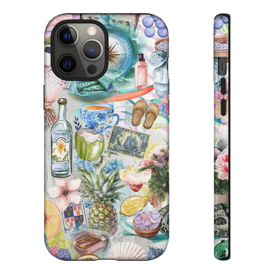 Impact Resistant, Travel Coquette Collage, Cute Phone Cases for Samsung S24, S23, S22, S21, IPhone 15 pro Iphone 14 pro Iphone 13 IPhone 12 Iphone 11