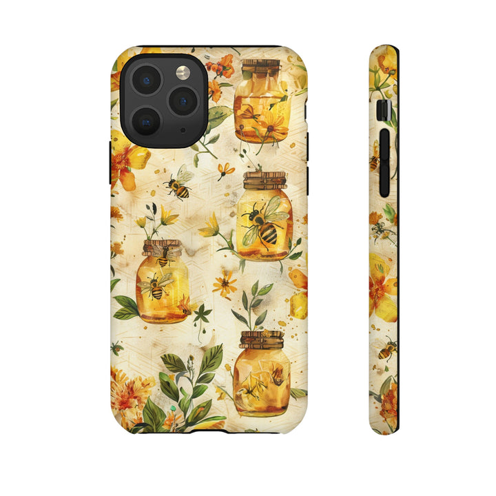 Impact Resistant, Honey Bees, Cute Phone Cases for Samsung S24, S23, S22, S21, IPhone 15 pro Iphone 14 pro Iphone 13 IPhone 12 Iphone 11 - Studio40ParkLane