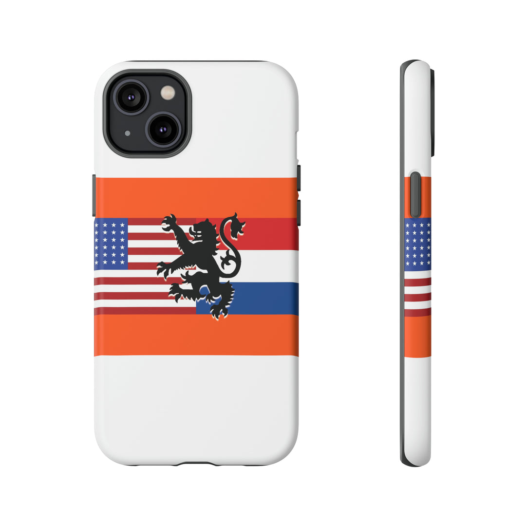 Cute IPhone Case | iPhone 15 Case | iPhone 15 Pro Max Case, Iphone 14 Case, Iphone 14 Pro Max Case IPhone Case for Art Lovers, Dutch US Flag - Studio40ParkLane