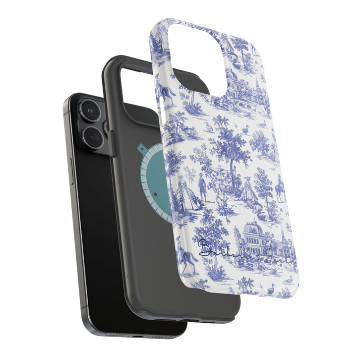 Magsafe French Toile Personalized Initial Custom Gift Cute Phone Cases for Iphone 16 Pro Max | iPhone 15, Pro Max Case, Iphone 14, 13, 12, 11, 10 - Studio40ParkLane