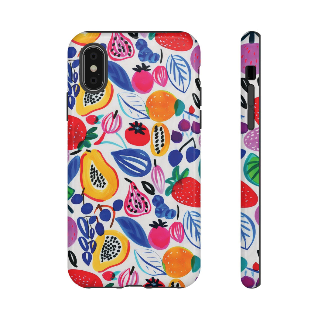 Premium Tough Summer Fruit Collage Gift for Her Cute Phone Cases for Samsung and Iphone, 16, 15, 14, S24, S23, S22, S21, S20, Plus, Ultra, Pro - Studio40ParkLane