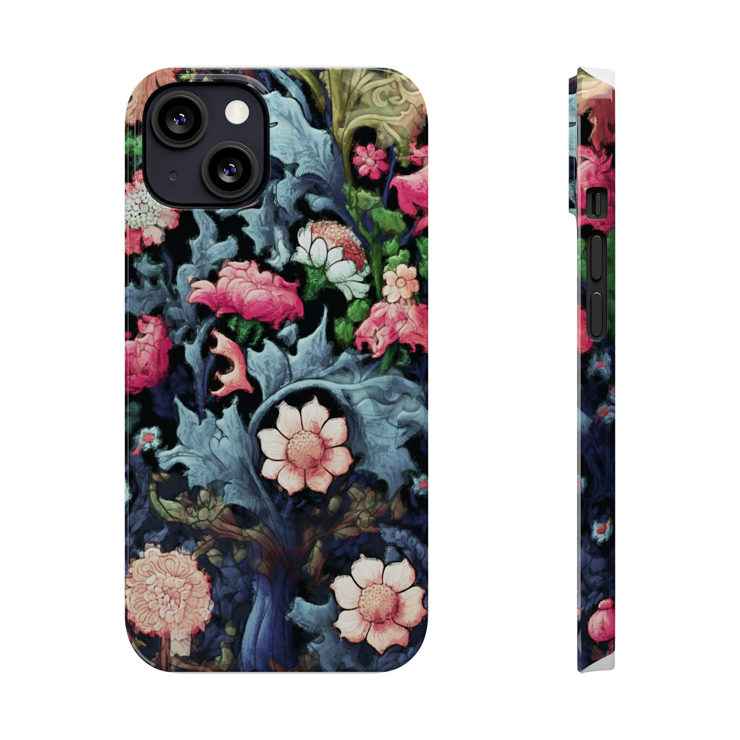 Slim Cute Phone Cases for Iphone - | iPhone 15 Case | iPhone 15 Pro Max Case, Iphone 14 Case, Iphone 14 Pro Max, Iphone 13, Flowers Scene - Studio40ParkLane