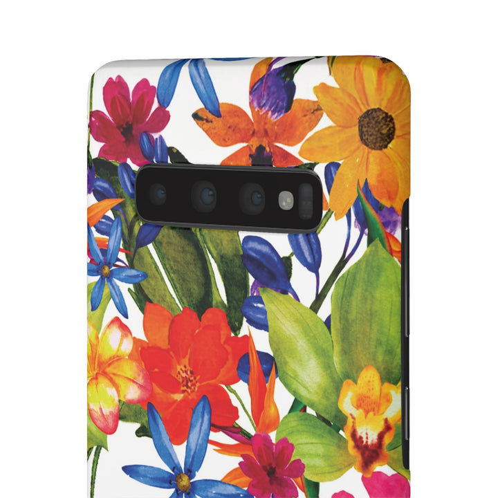 Sleek Snap Colorful Flowers Cute Phone Case for iPhone 16 15 14 13 12 11 X Xs Max Xr Pro Plus Samsung Galaxy S24 S23 S22 S21 S20 Note Ultra