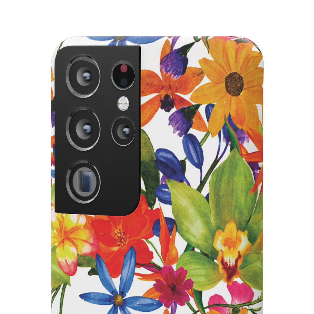 Sleek Snap Colorful Flowers Cute Phone Case for iPhone 16 15 14 13 12 11 X Xs Max Xr Pro Plus Samsung Galaxy S24 S23 S22 S21 S20 Note Ultra