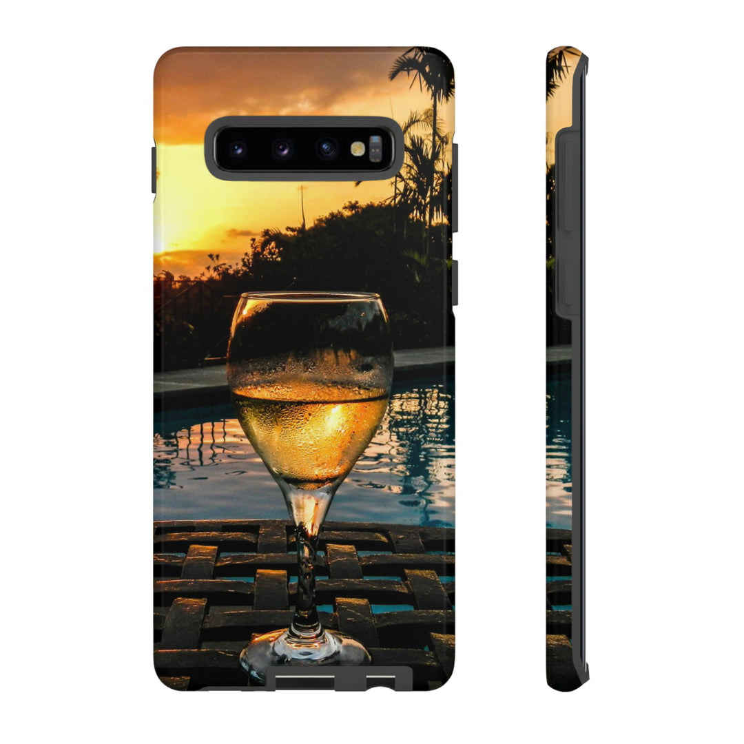 Samsung Galaxy Phone Case | Galaxy S23, S22, S21, S20 | Luxury Case Double Layered | Impact Resistant | Fashionable - Wine Glass 1 - Studio40ParkLane